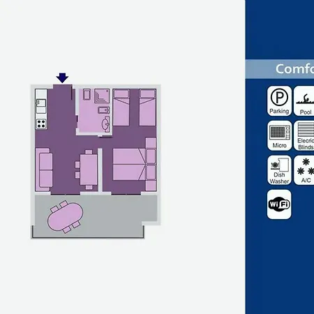 Residenz Bright Star Zweizimmer-wohnung Executive Fuer 6 Personen Апартаменты *